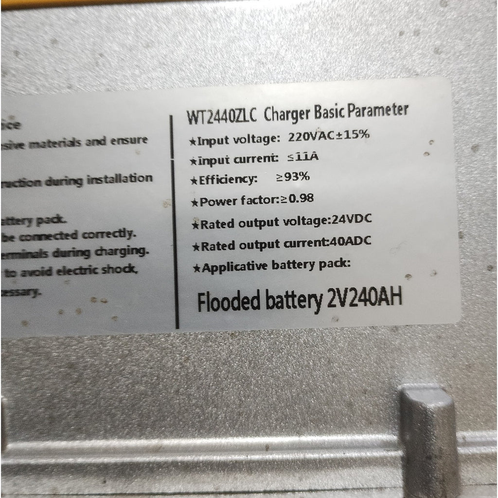 🔋Cargador Industrial WT2440ZLC 24V 40A